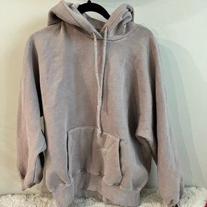 ARITZIA Wilfred Free Free Fleece Hoodie - Gull Grey Size 2